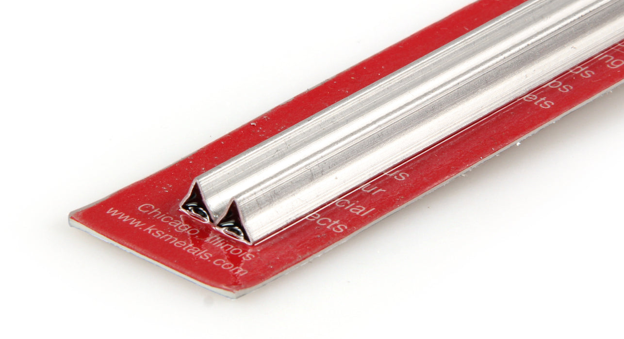 3/64in Aluminium Triangle Tube (12in long)