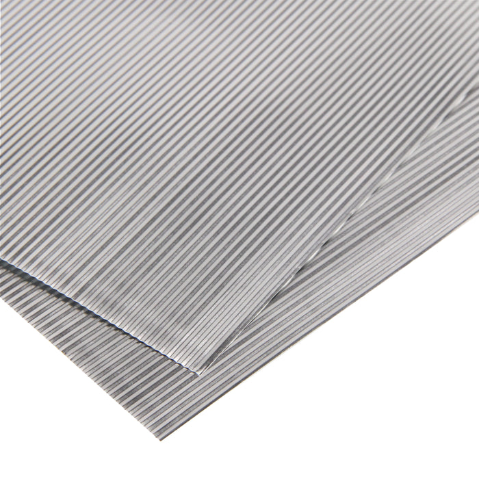 .002in Thick .060in Spacing 5x7in Aluminium Corrugated Sheet (O Scale) (2 pcs)