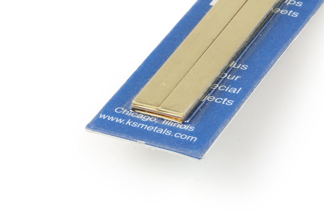 32in Bendable Brass Strip 1/4, 1/2 (12in long) (4 pcs)