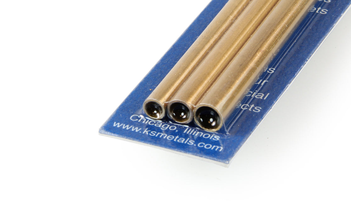 3/16, 7/32, 1/4 Soft Bendable Brass Tube (12in long) (3 pcs)